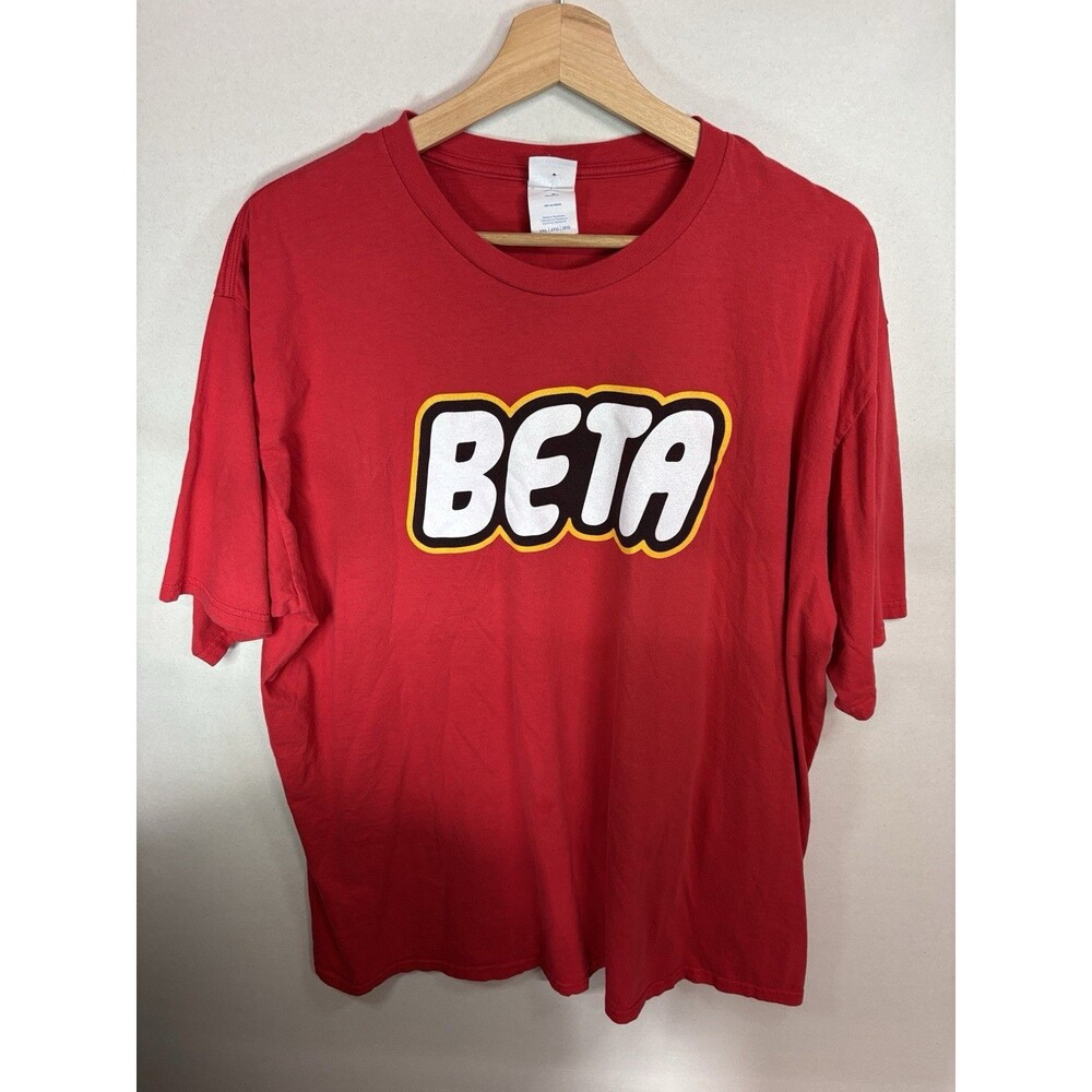 Beta Shirt XXL Fun Beta T-shirt Clothing Red